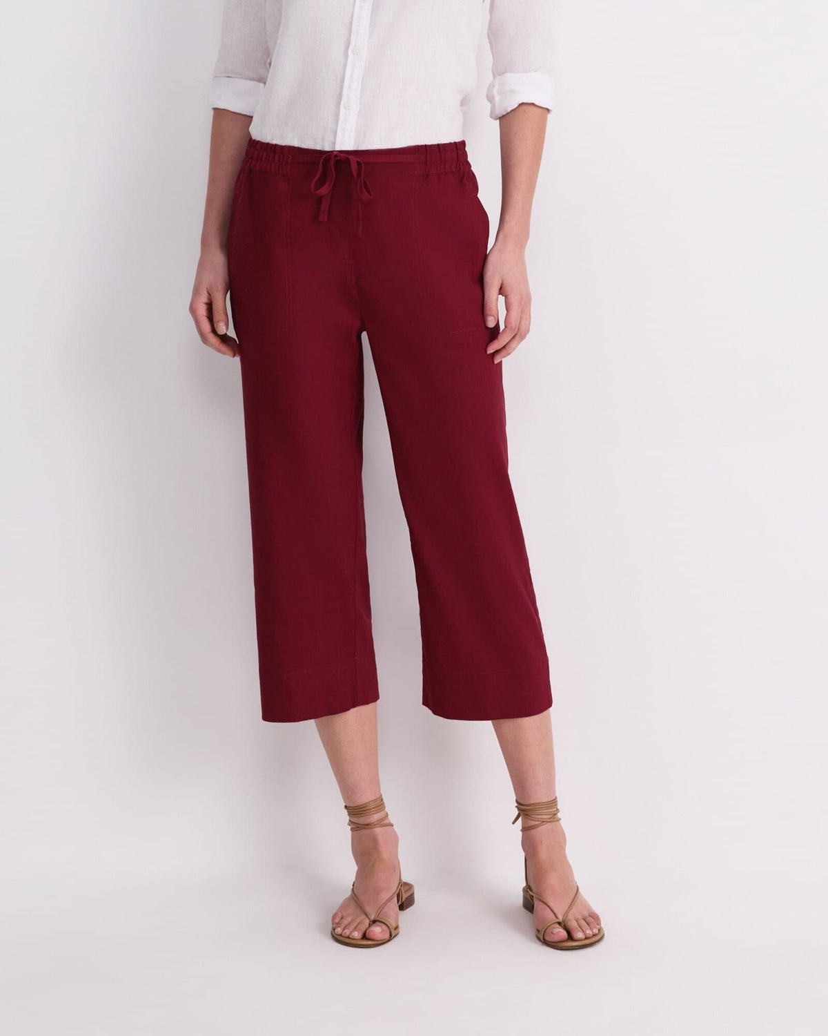 Rosa Crop Linen Pant