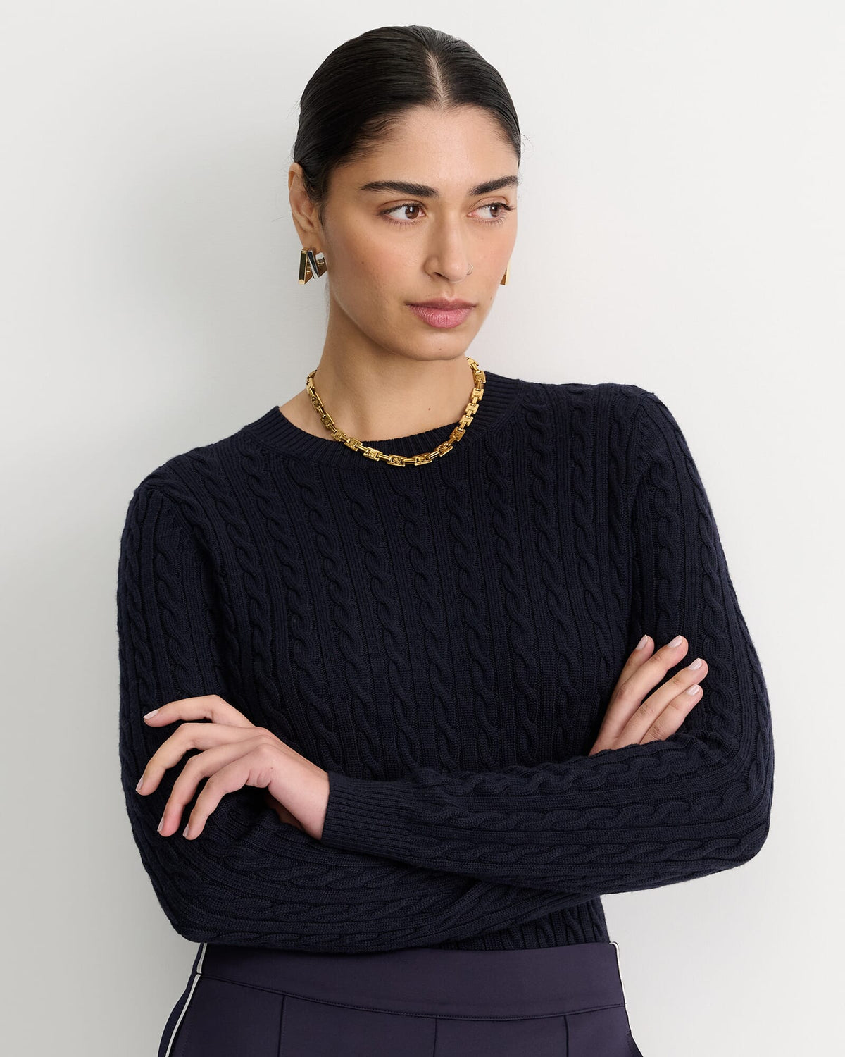 Merino Wool Baby Cable Sweater