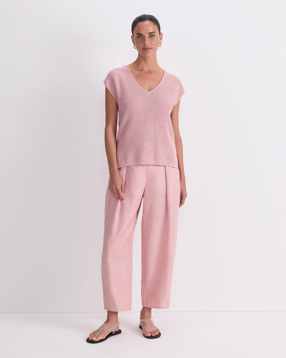 Luisa V-Neck Knit Top