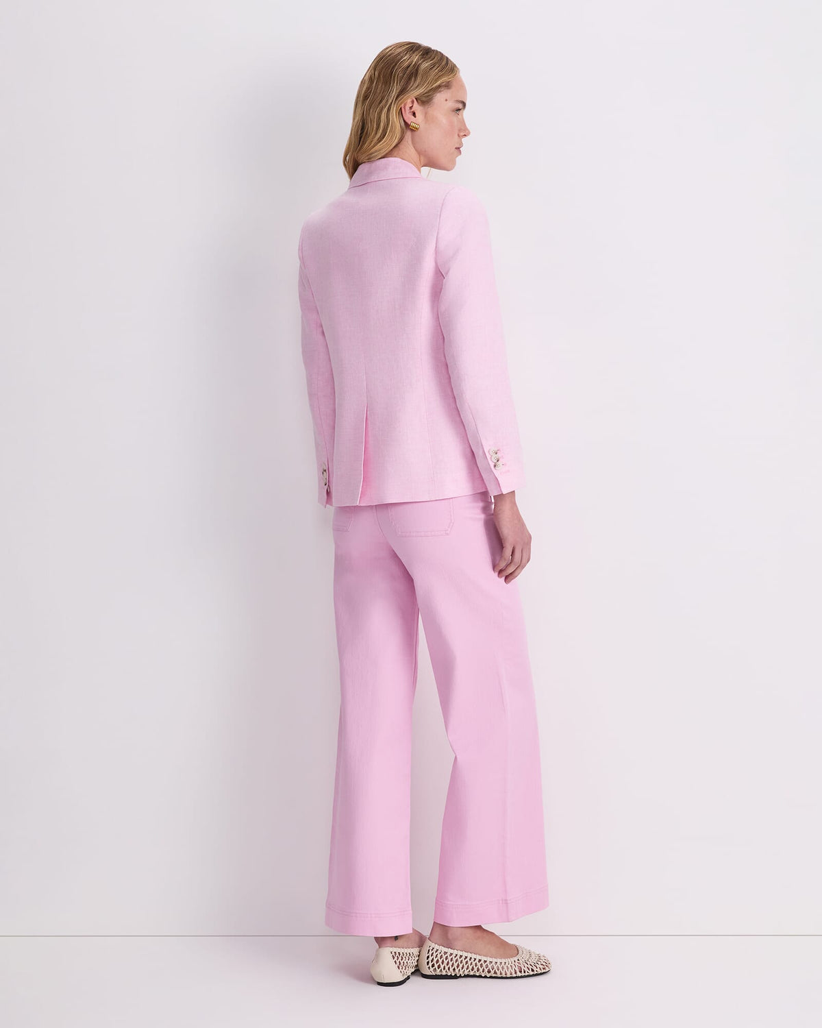 Freya Short Linen Blazer