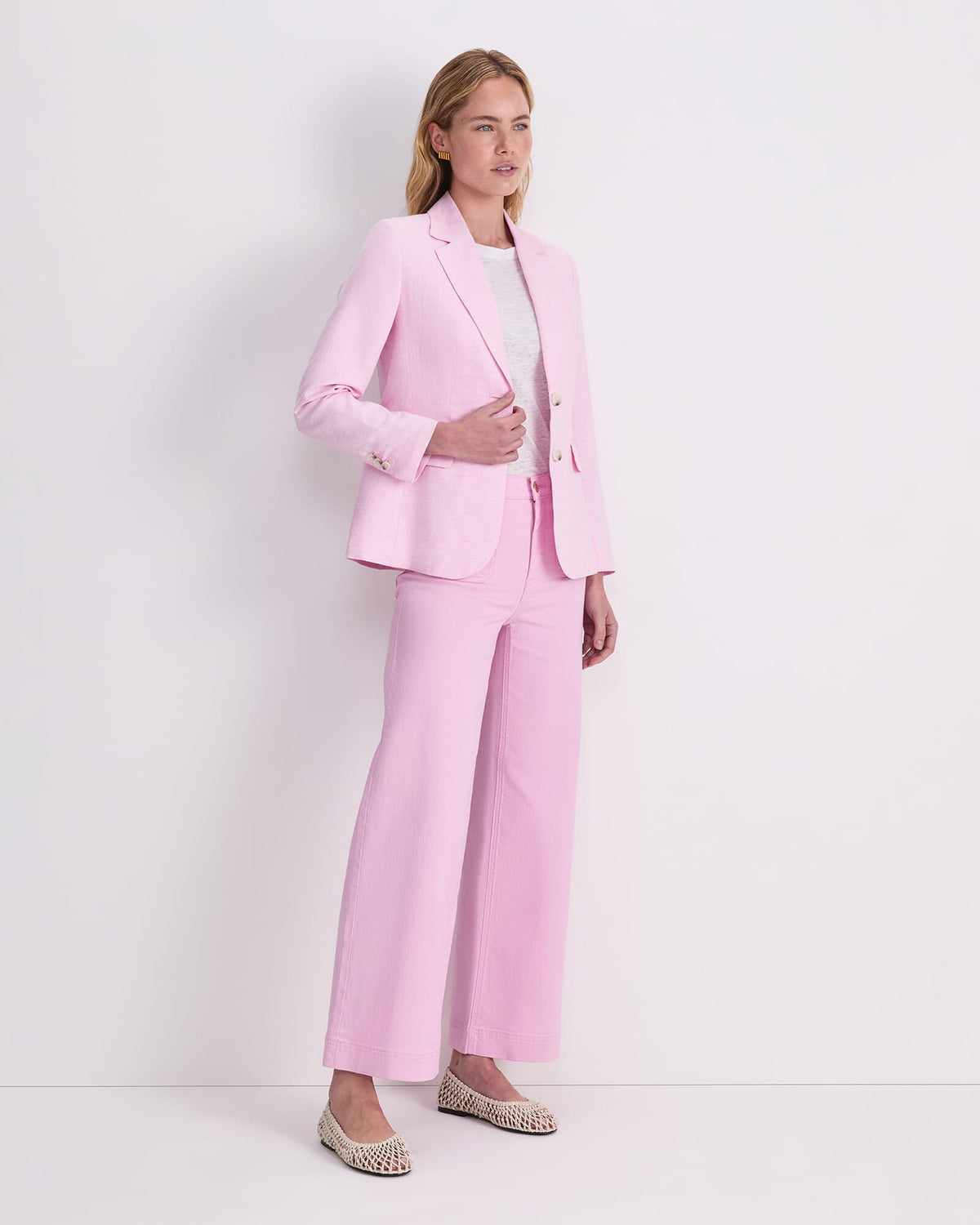 Freya Short Linen Blazer