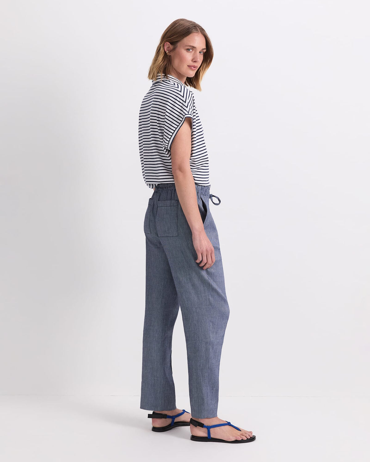 Rosa Tapered Linen Pant