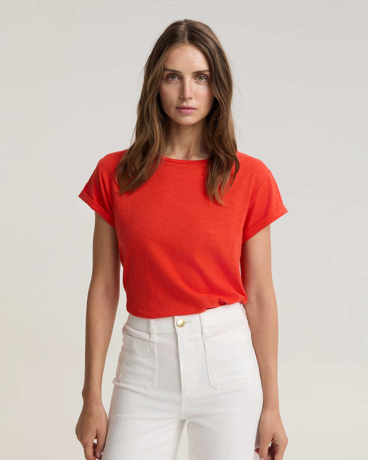 Alexa Slub Cotton Tee