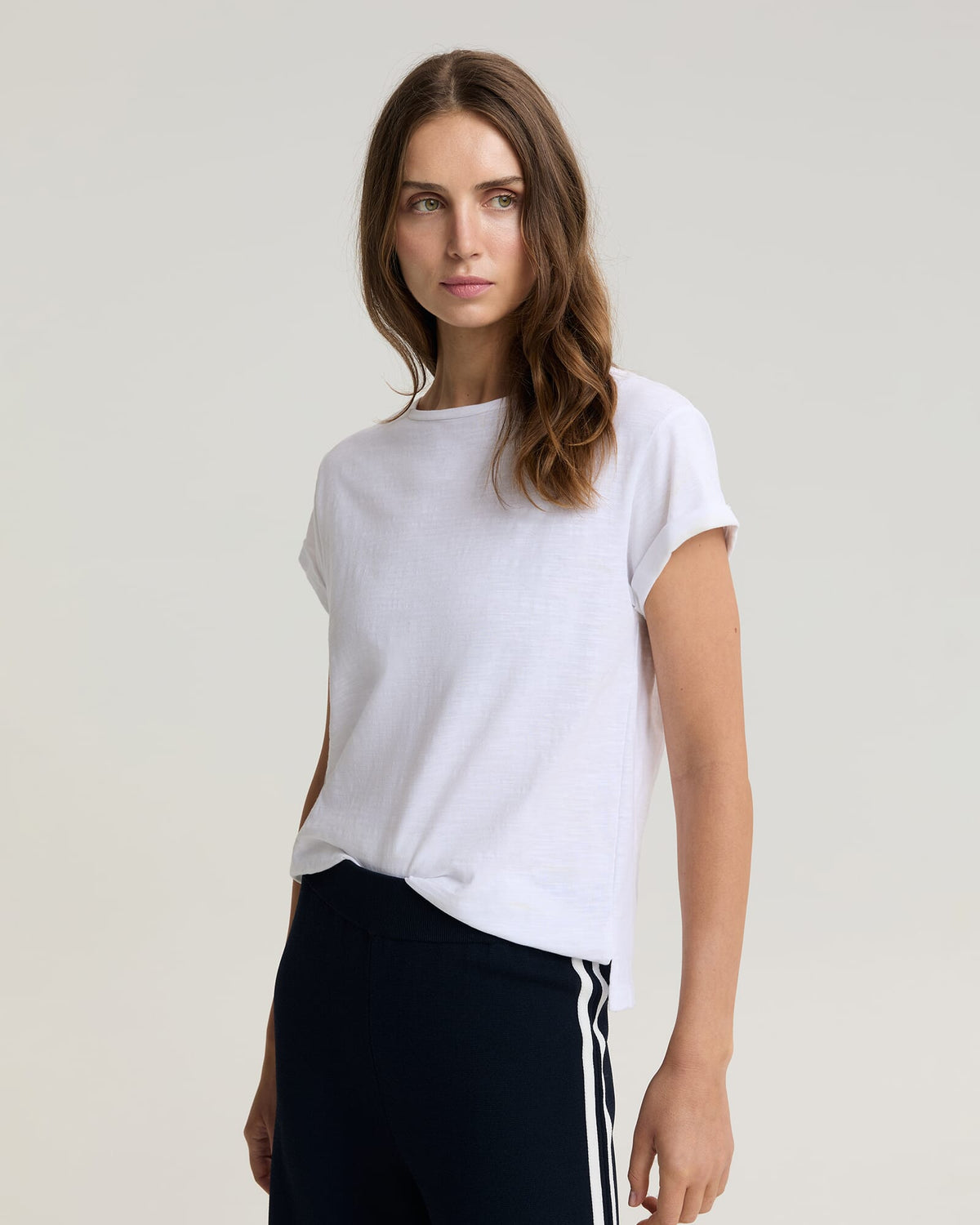 Alexa Slub Cotton Tee