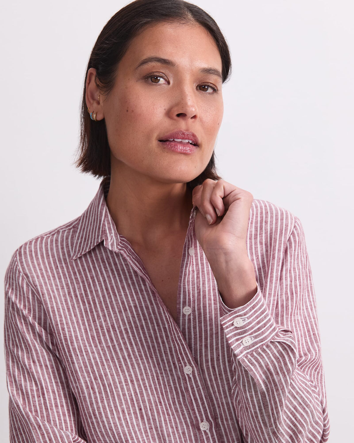 Dahlia Stripe Linen Shirt