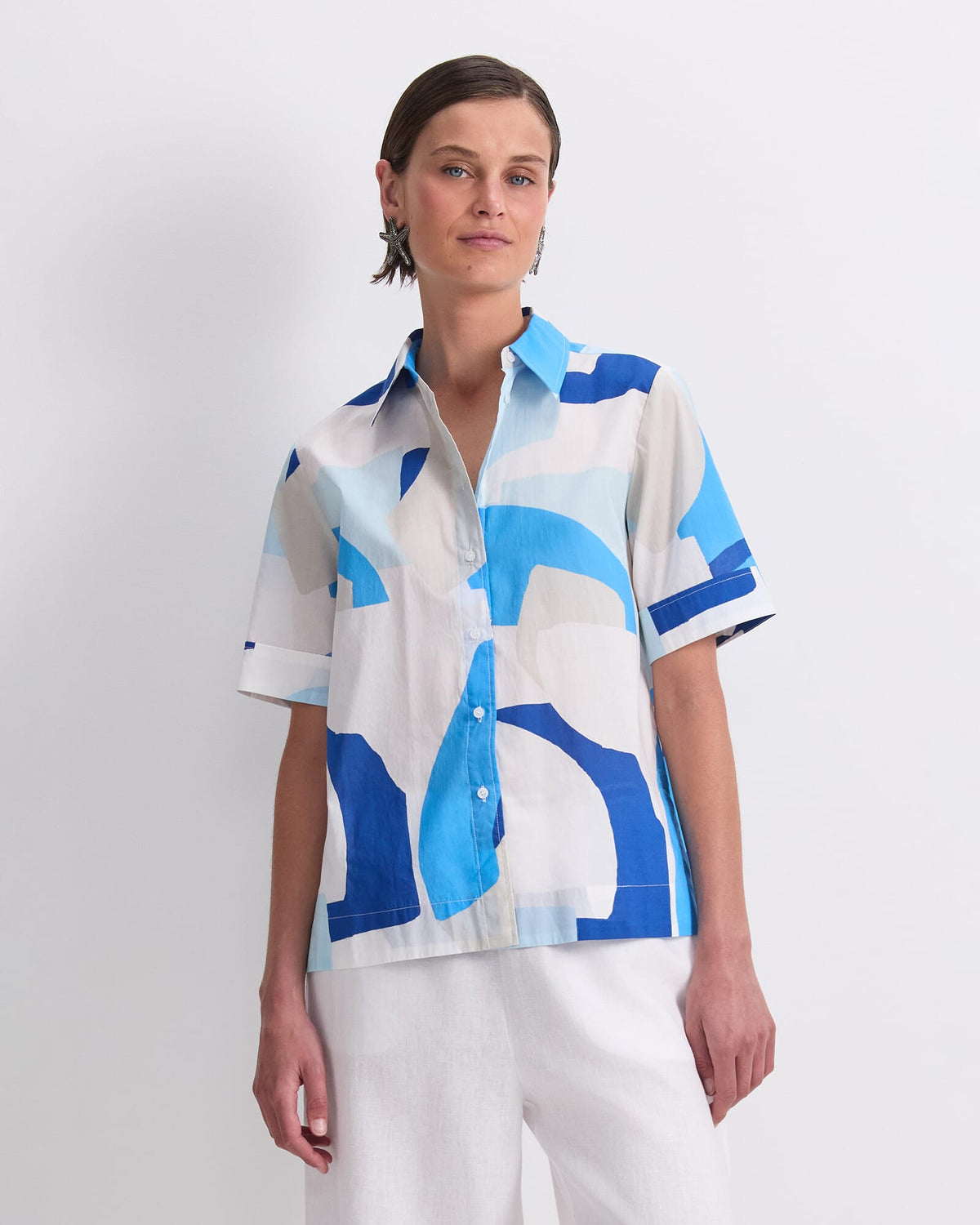 Nora Short Sleeve Lily Voile Shirt