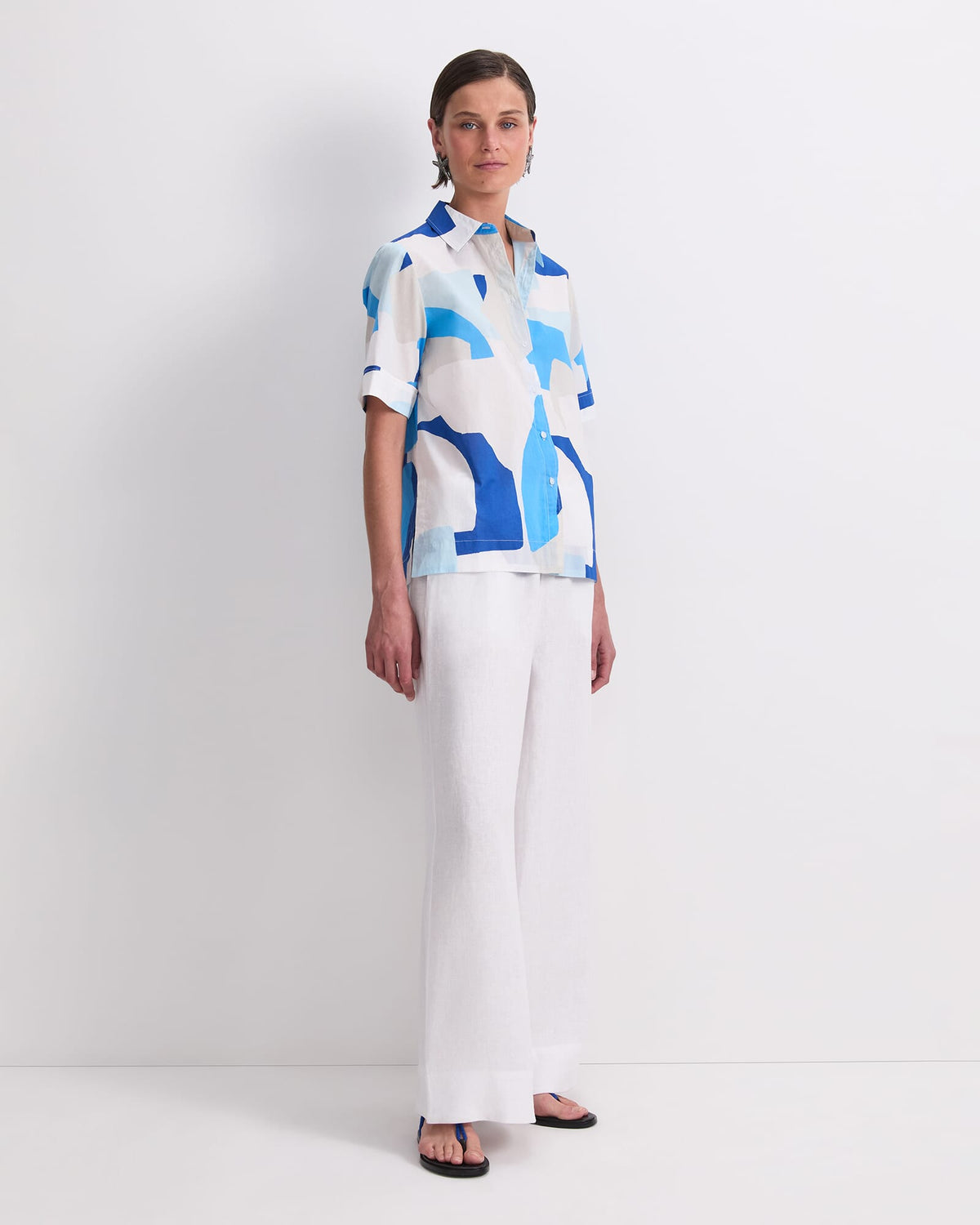 Nora Short Sleeve Lily Voile Shirt