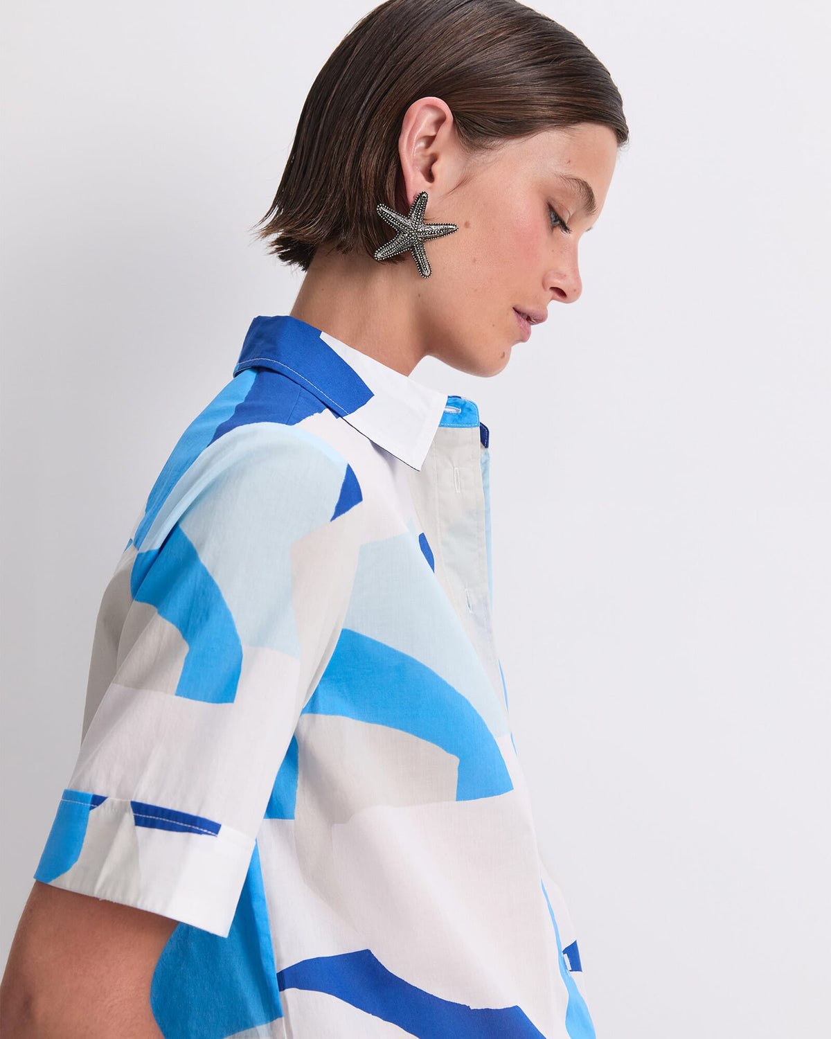 Nora Short Sleeve Lily Voile Shirt