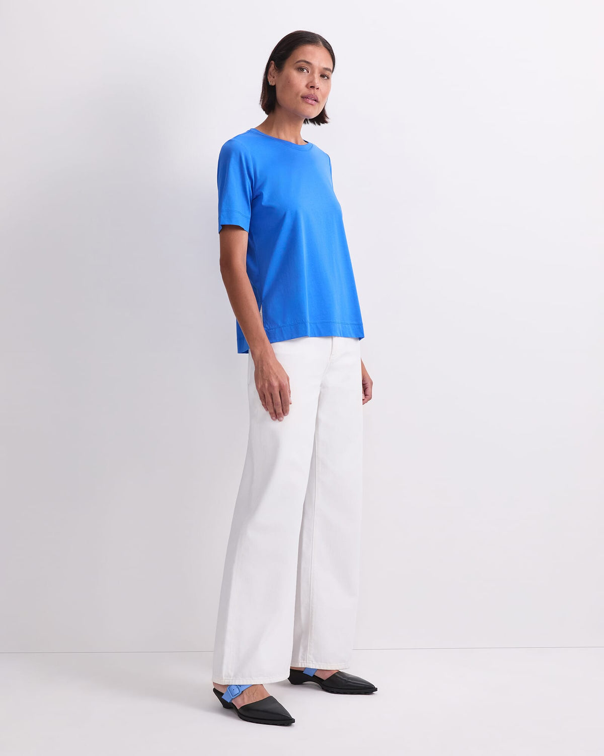 Mercerised Cotton Short Sleeve Tee