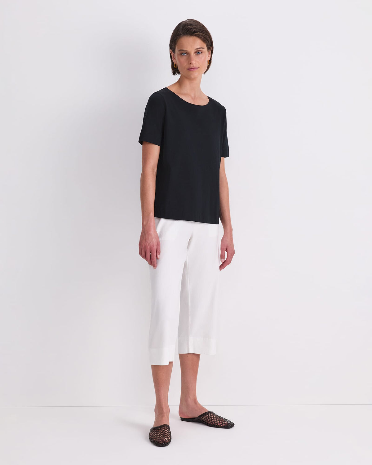 Mercerised Cotton Short Sleeve Tee