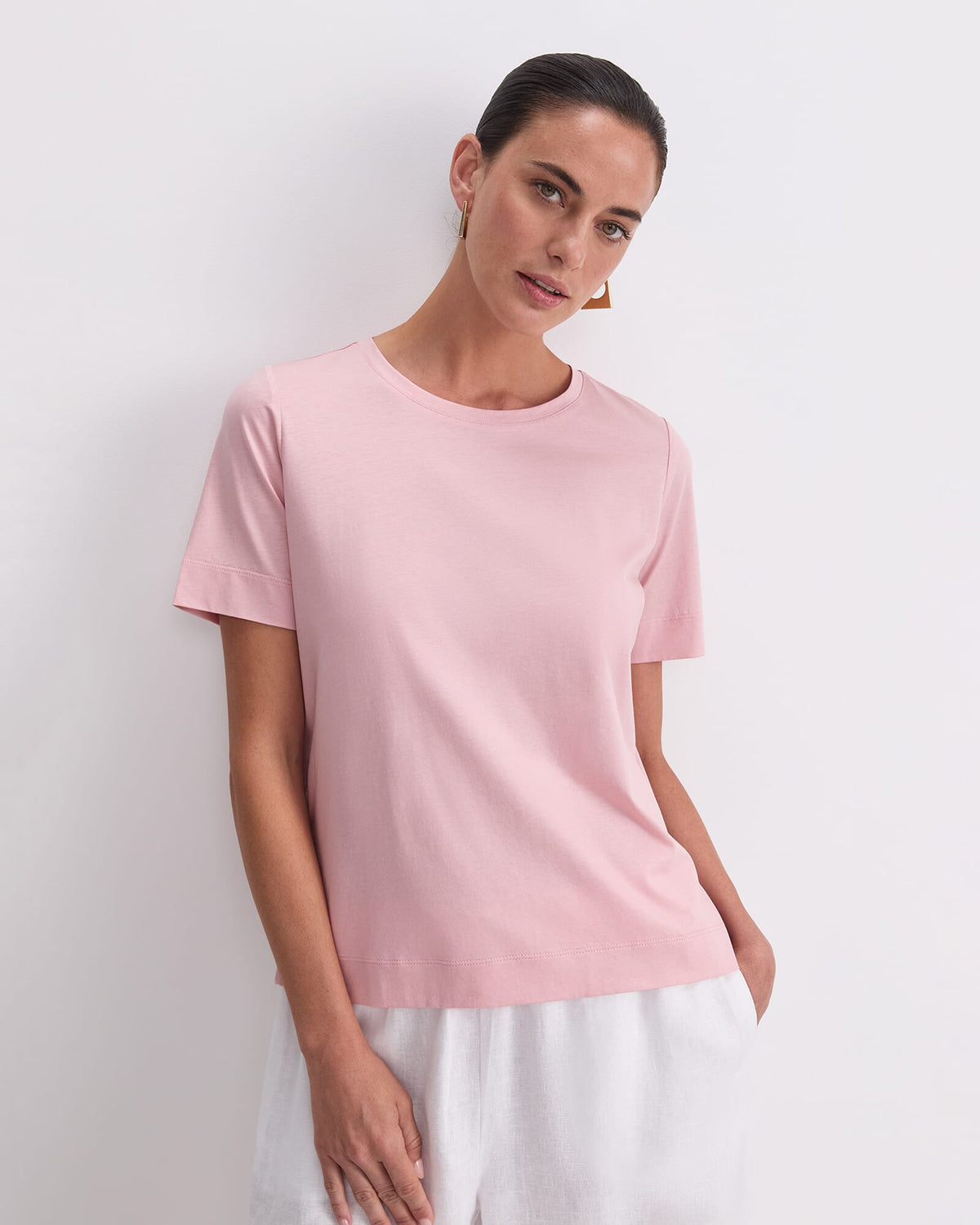 Mercerised Cotton Short Sleeve Tee