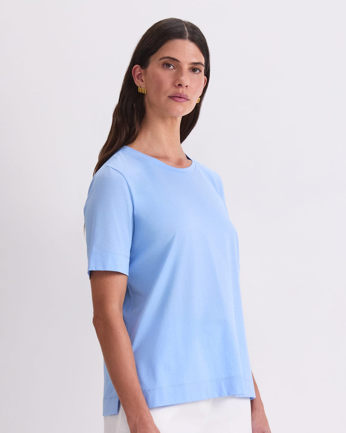 Mercerised Cotton Short Sleeve Tee