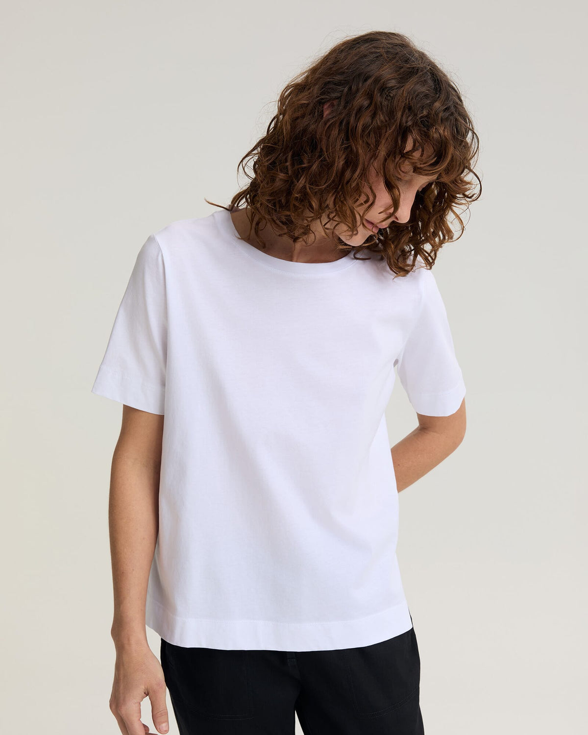 Mercerised Cotton Short Sleeve Tee