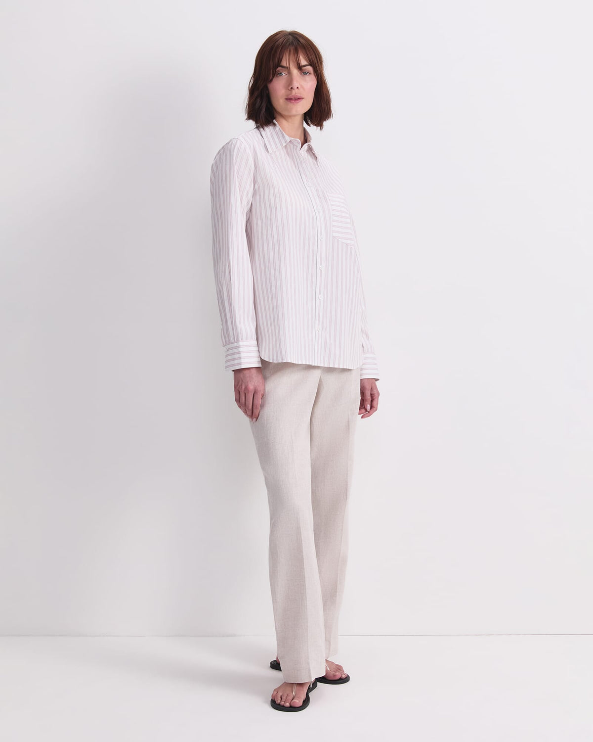 Logo Stripe Pocket Shirt