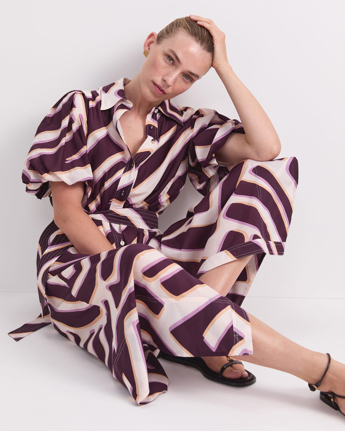 Penny Print Midi Dress