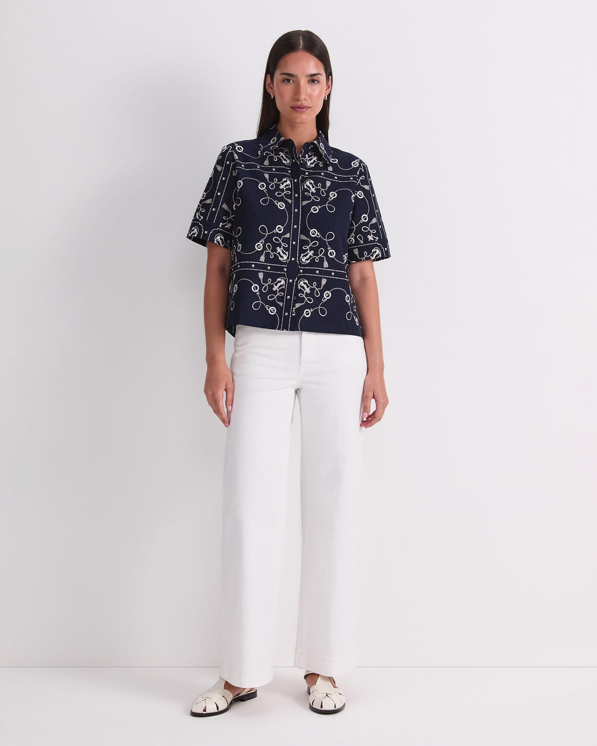 Sardinia Print Blouse