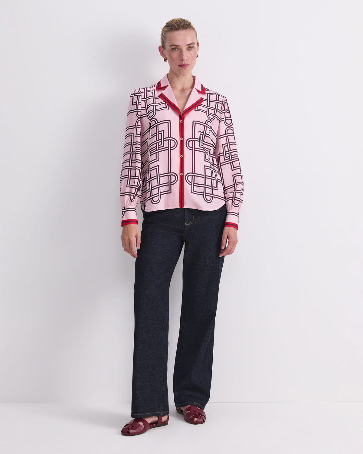 Rhodes Print Blouse