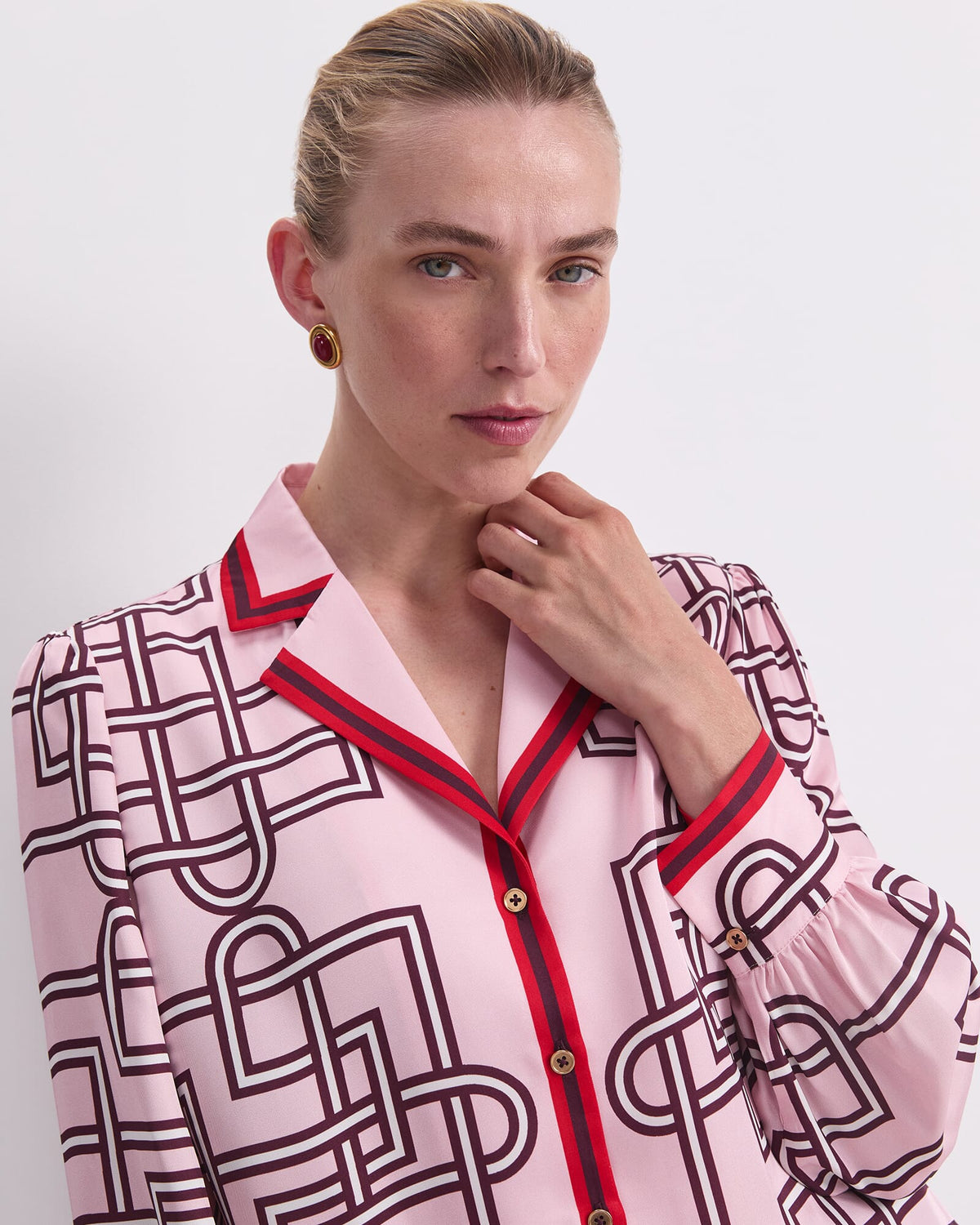 Rhodes Print Blouse