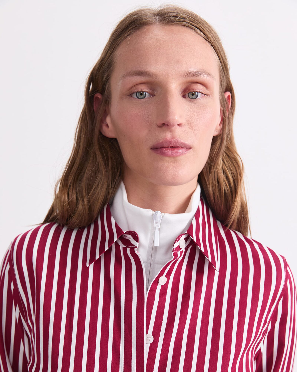 Hannah Stripe Cotton Silk Shirt