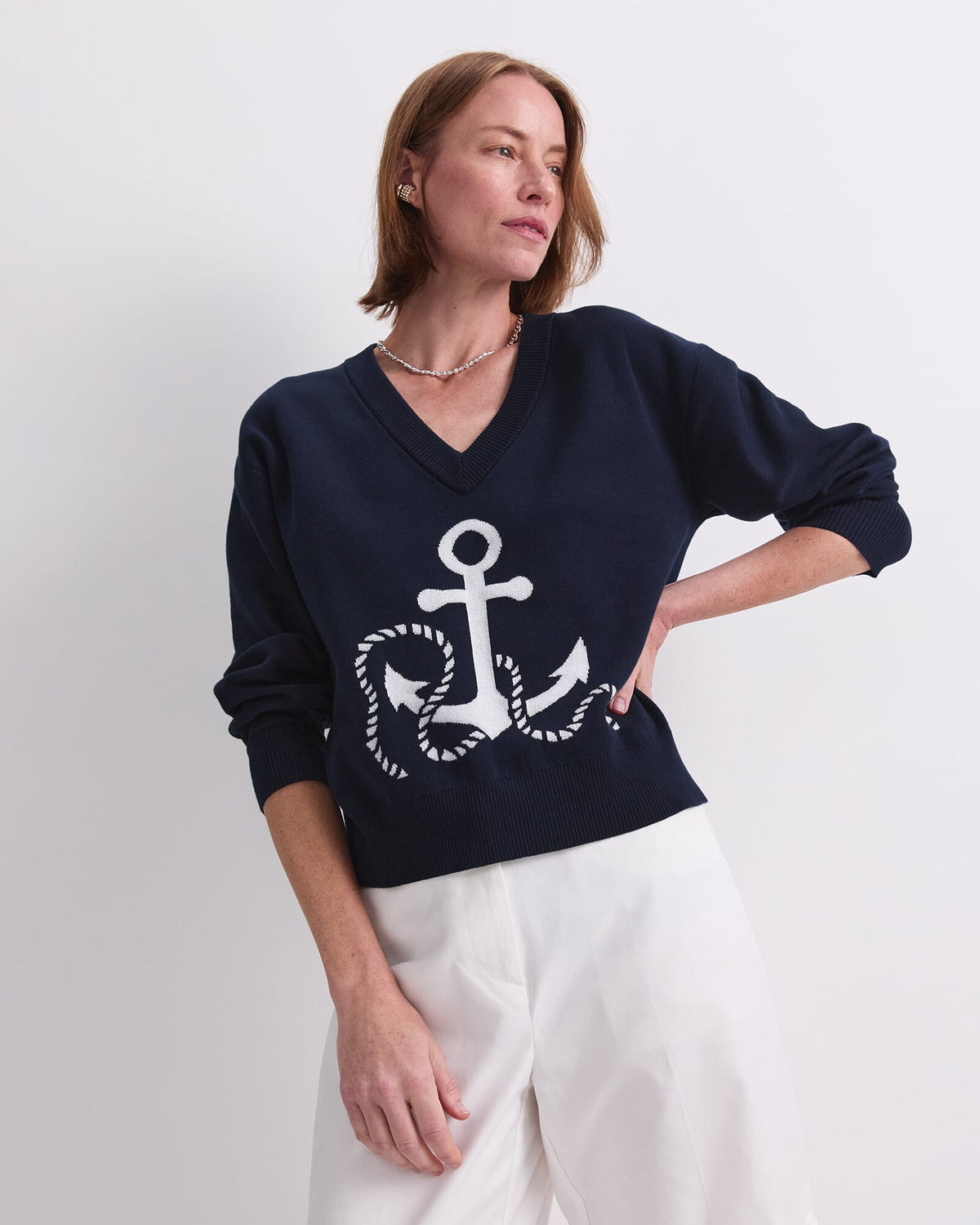 Anchor Jaquard Sweater