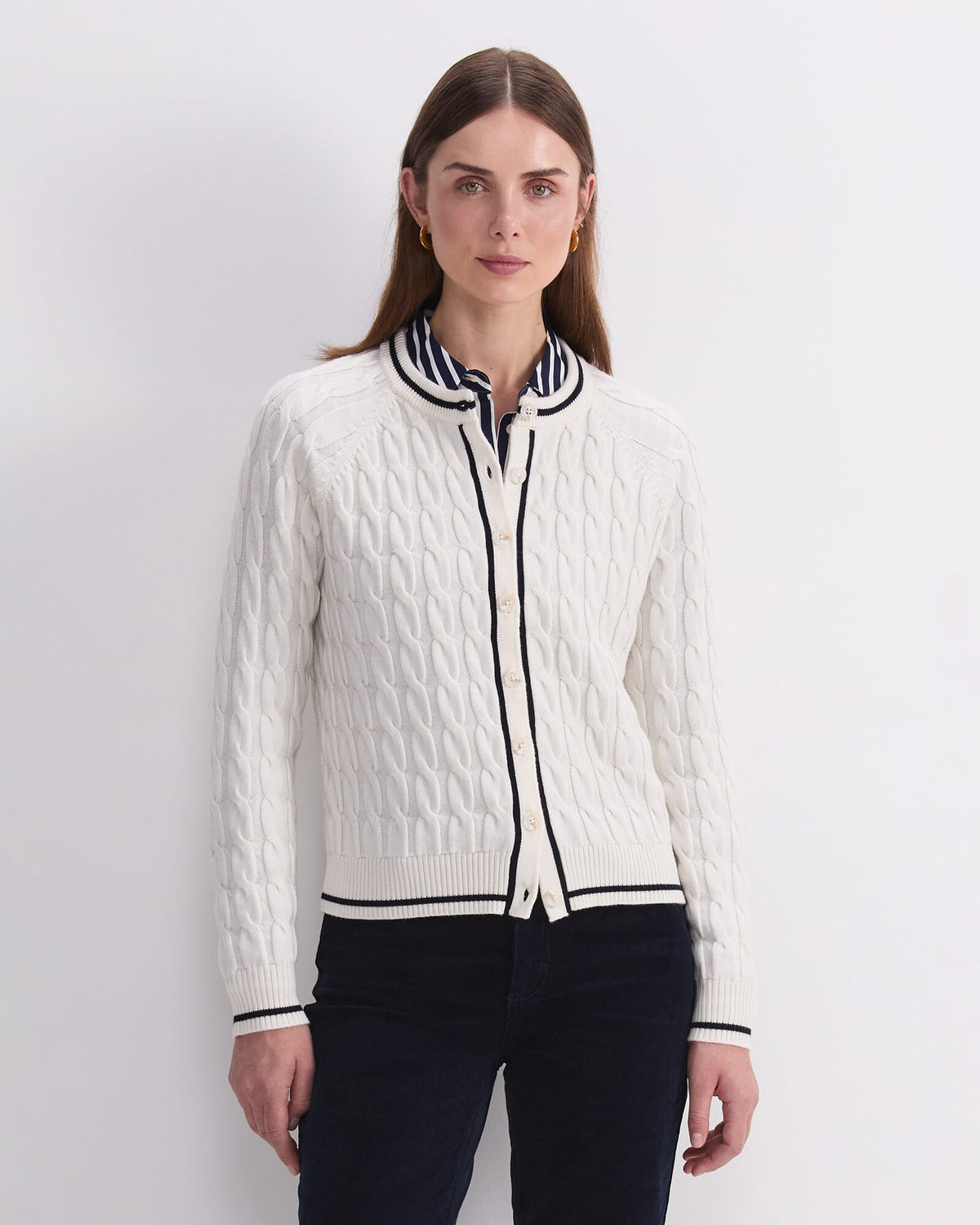 Merino Cable Cardigan