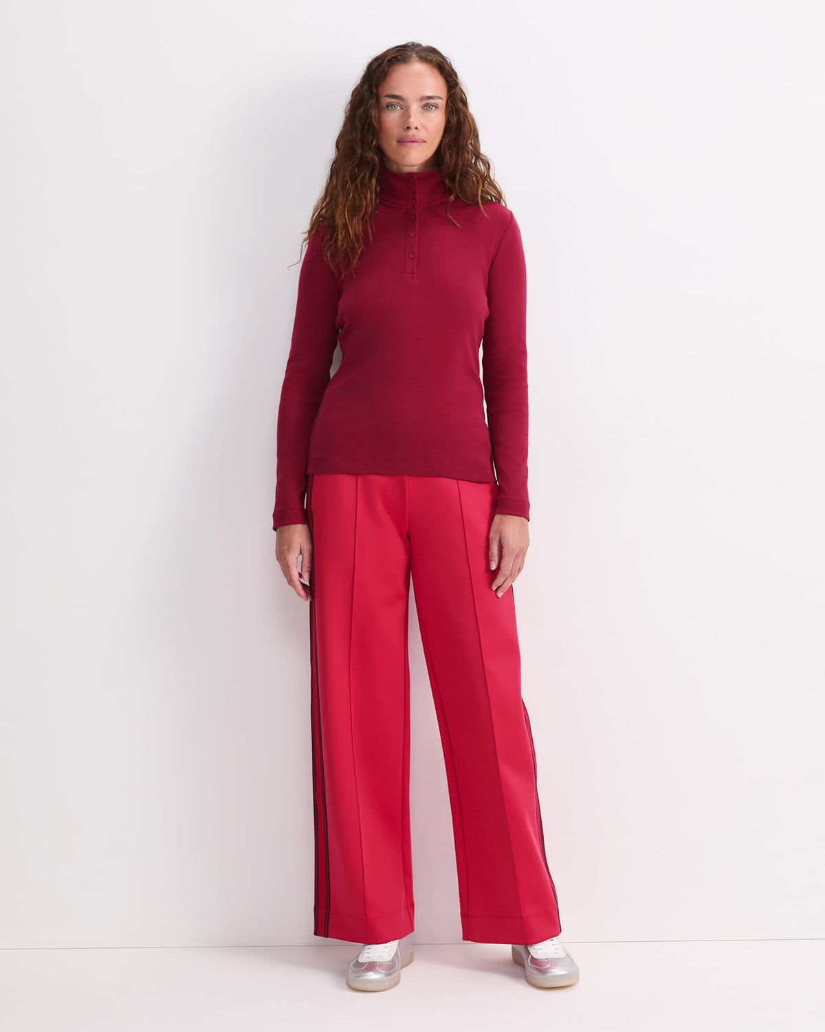 Lucy Snap Funnel Neck Top