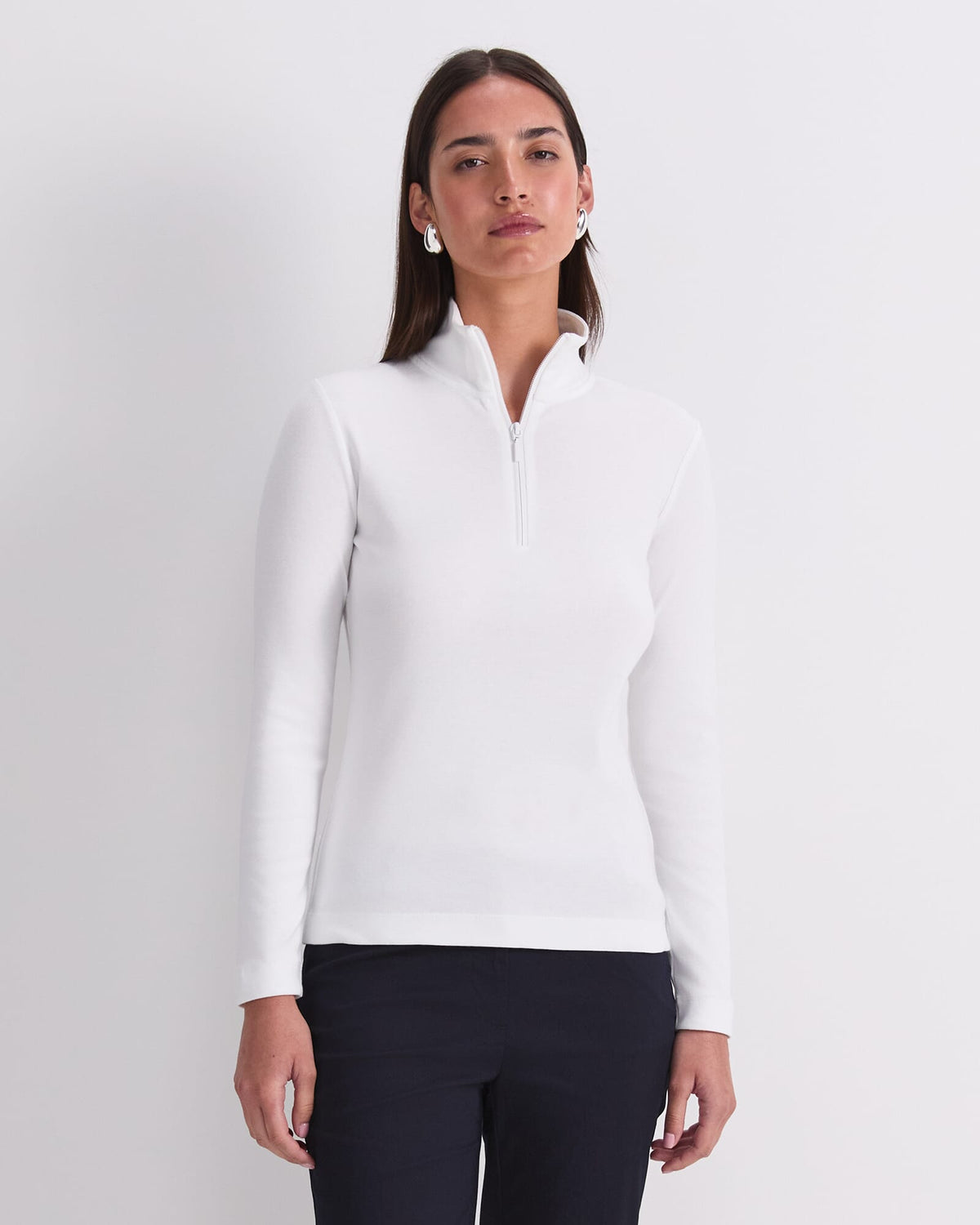Lucy Zip Funnel Neck