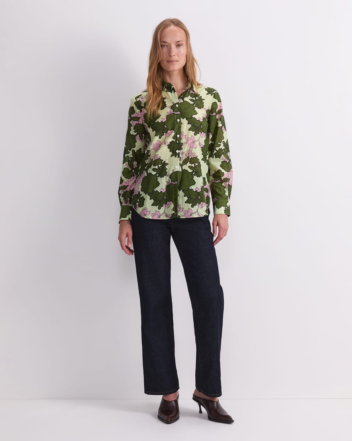 Fleur Cotton Silk Shirt