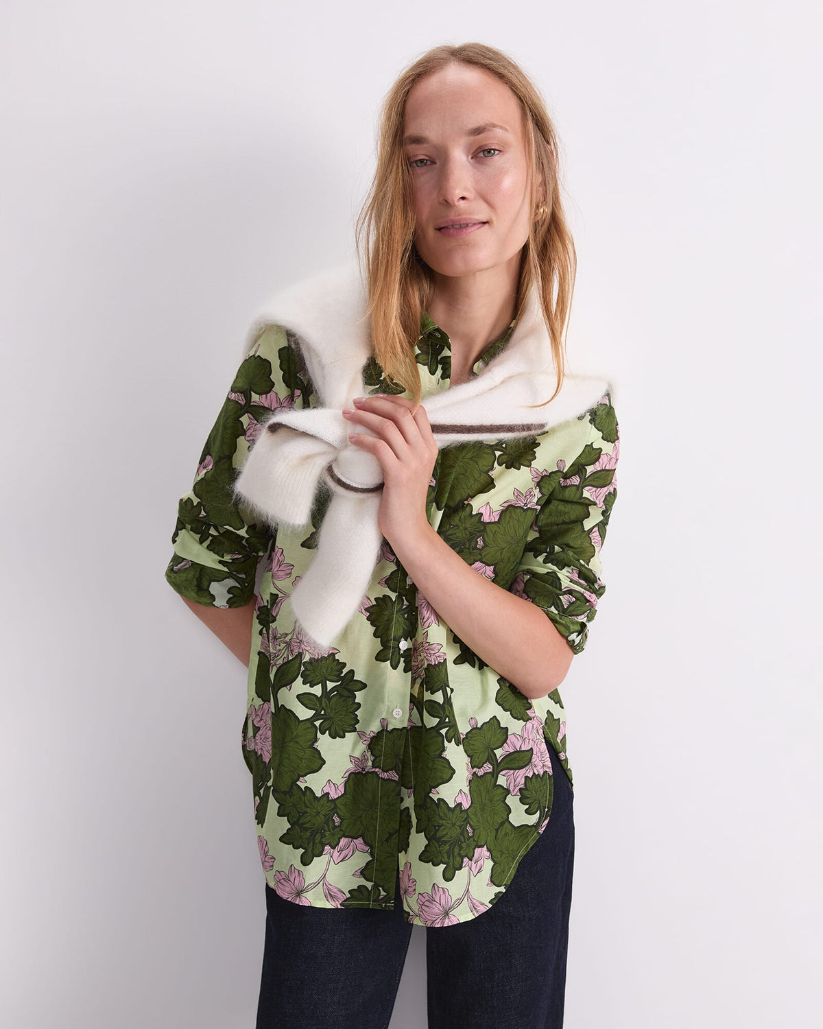 Fleur Cotton Silk Shirt