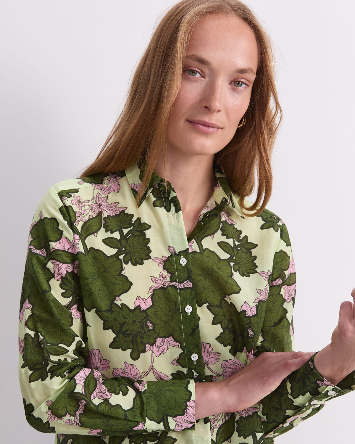 Fleur Cotton Silk Shirt