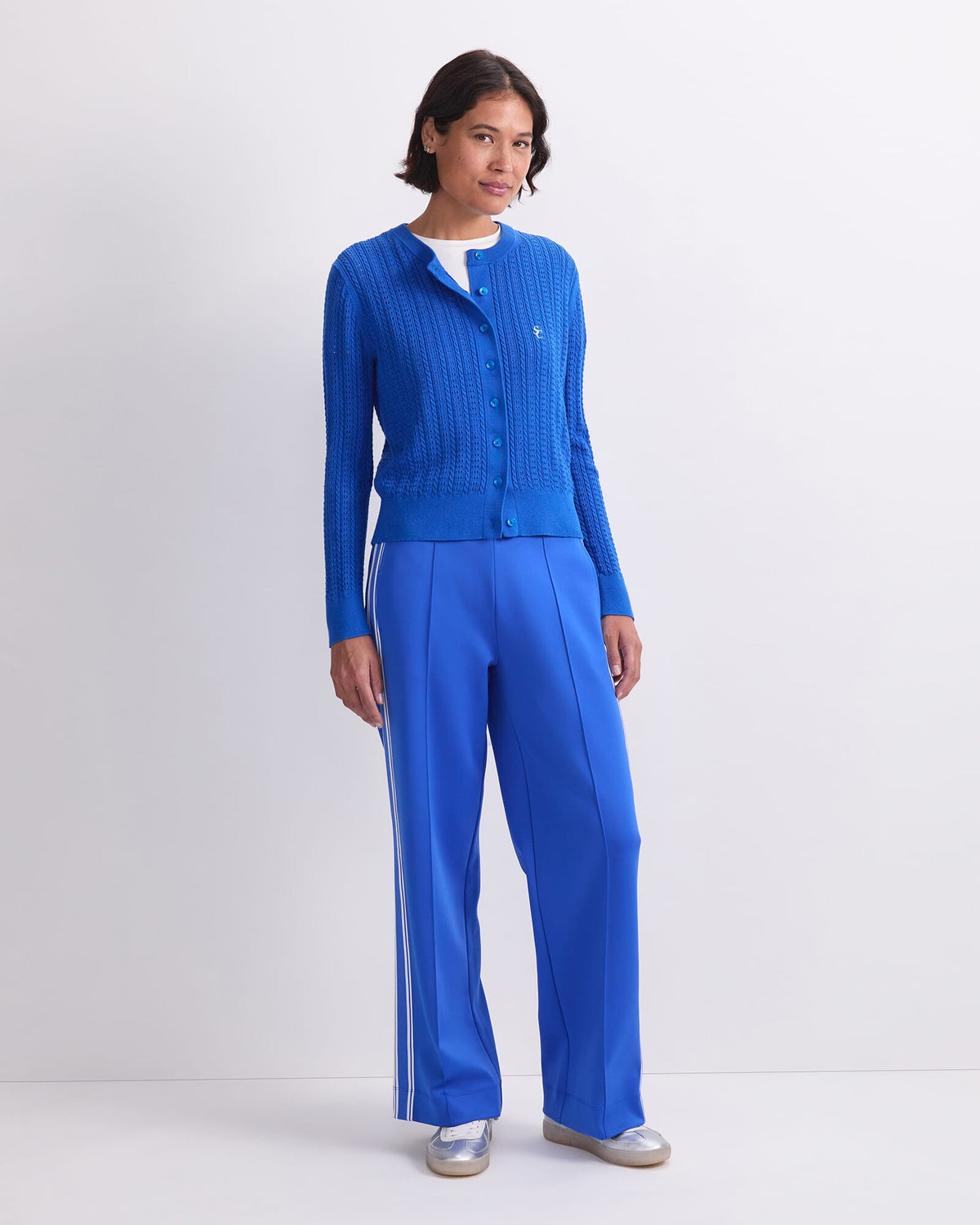 Elka Cable Pointelle Cardigan