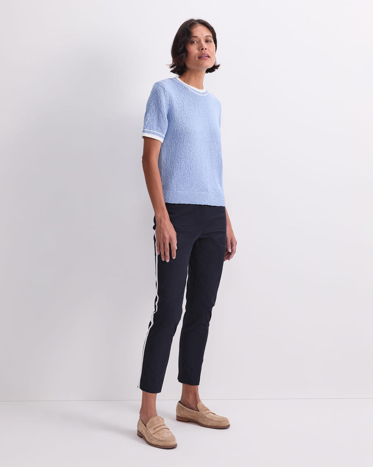 Cotton Crew Neck Knit
