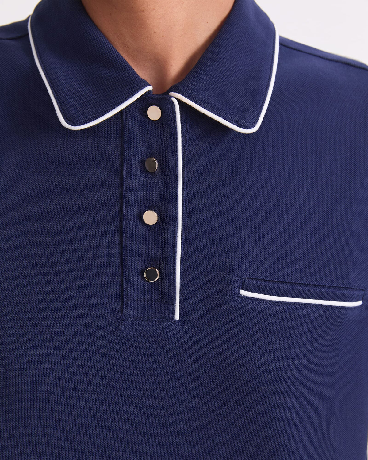 Tara Tipped Pique Polo