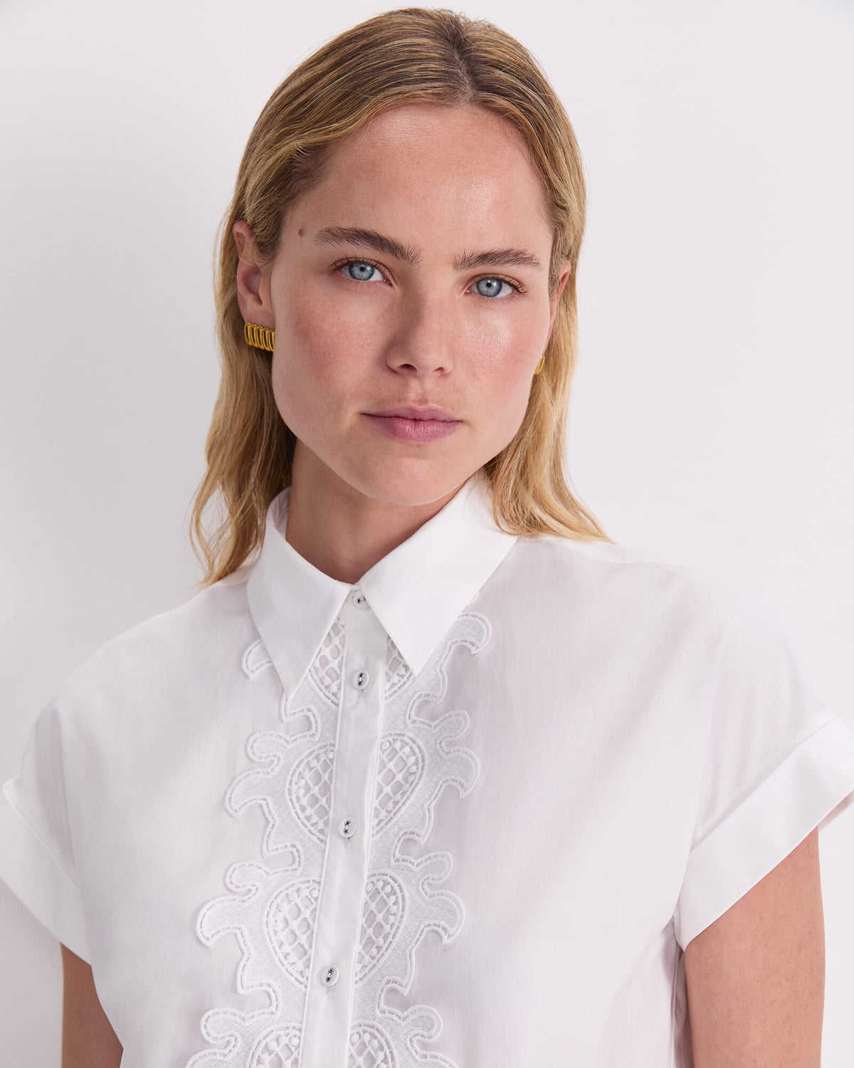 Zelda Lace Trim Shirt