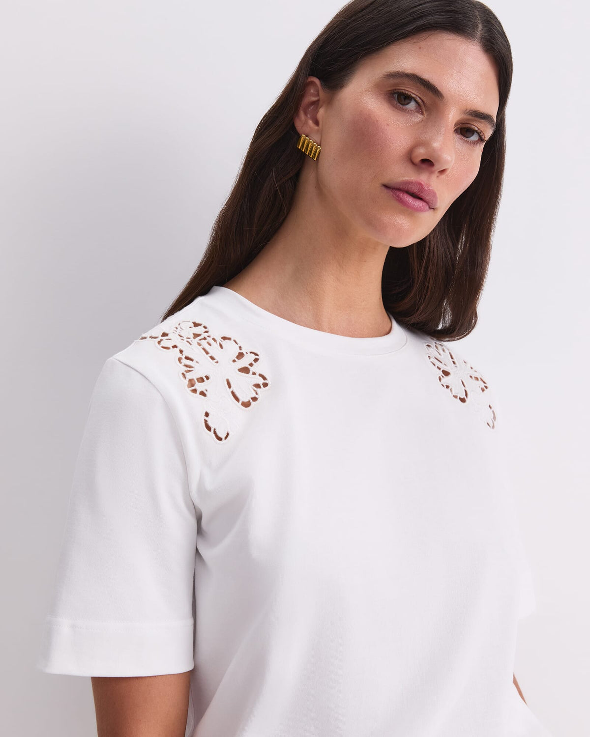 Paloma Cotton Broderie Tee