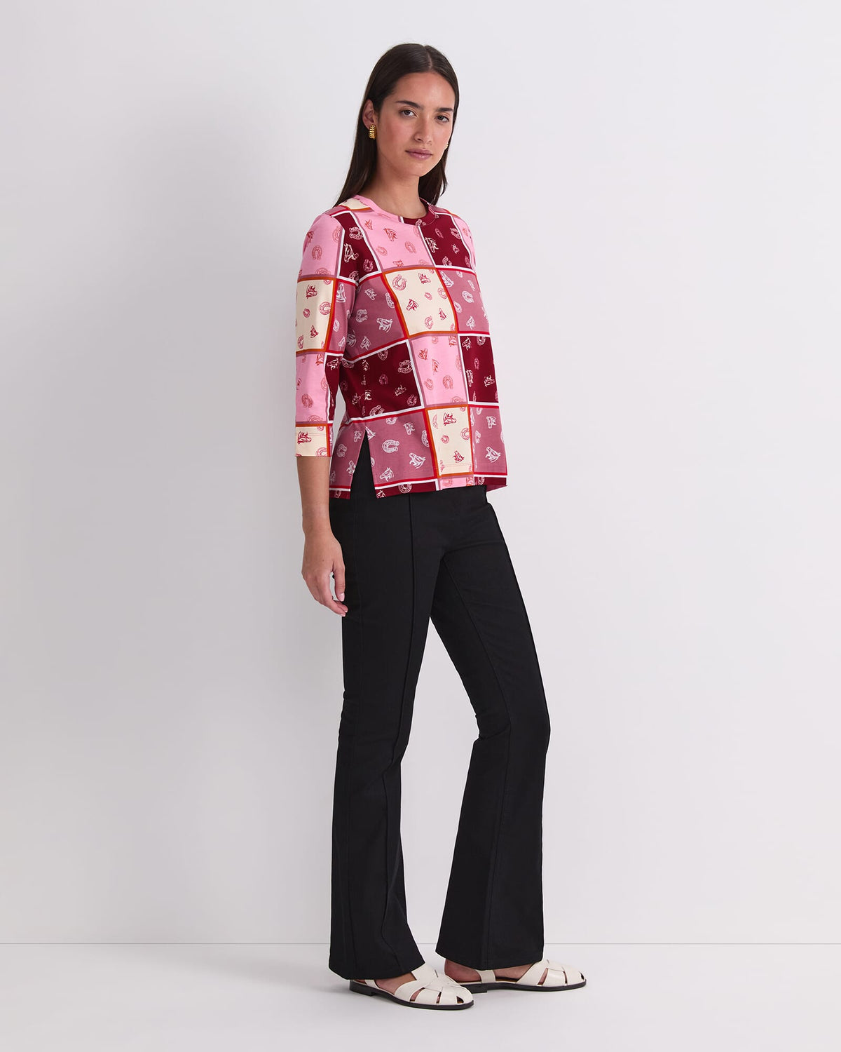Horse Print Mercerized Tee