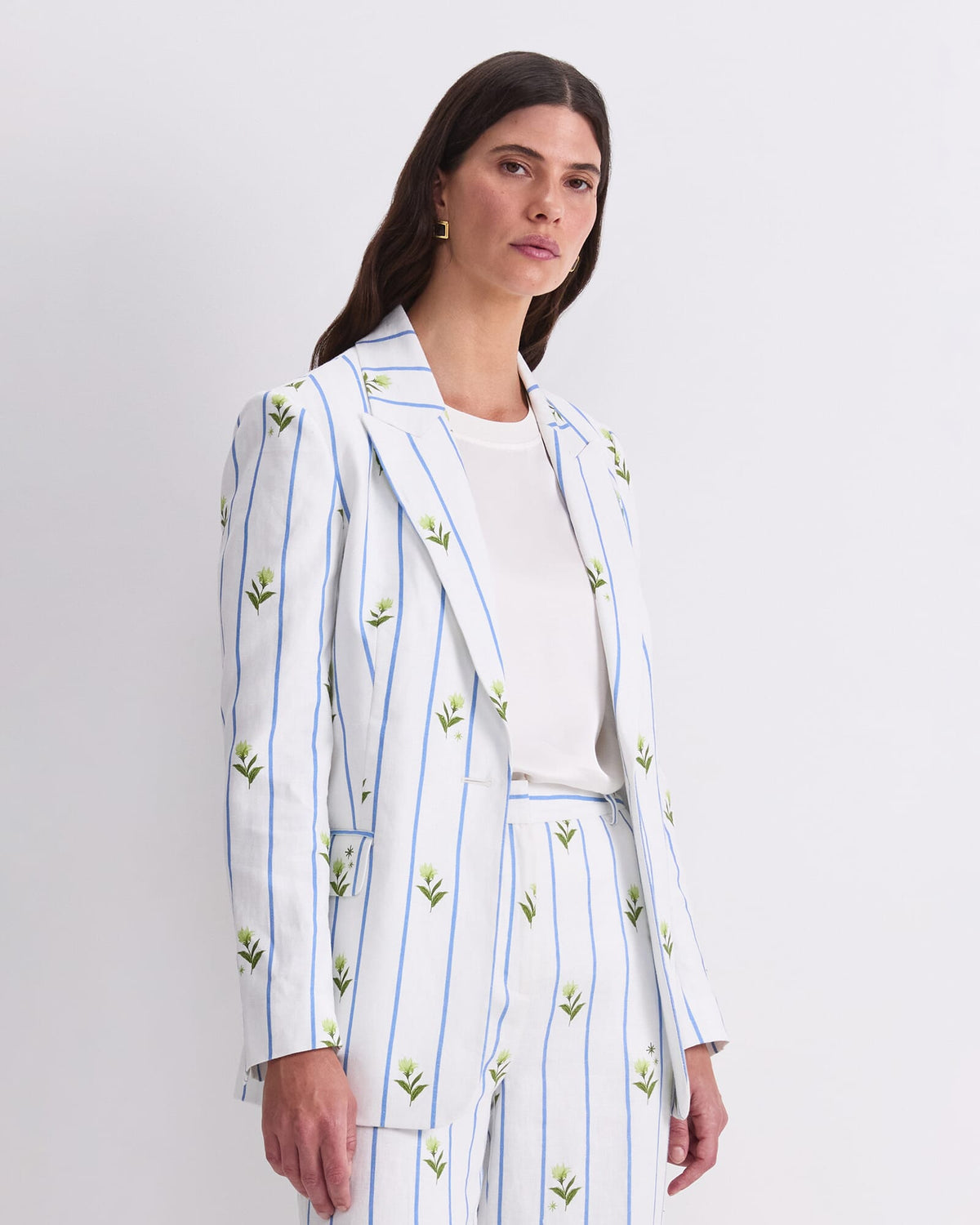 Hampton Stripe Linen Blazer