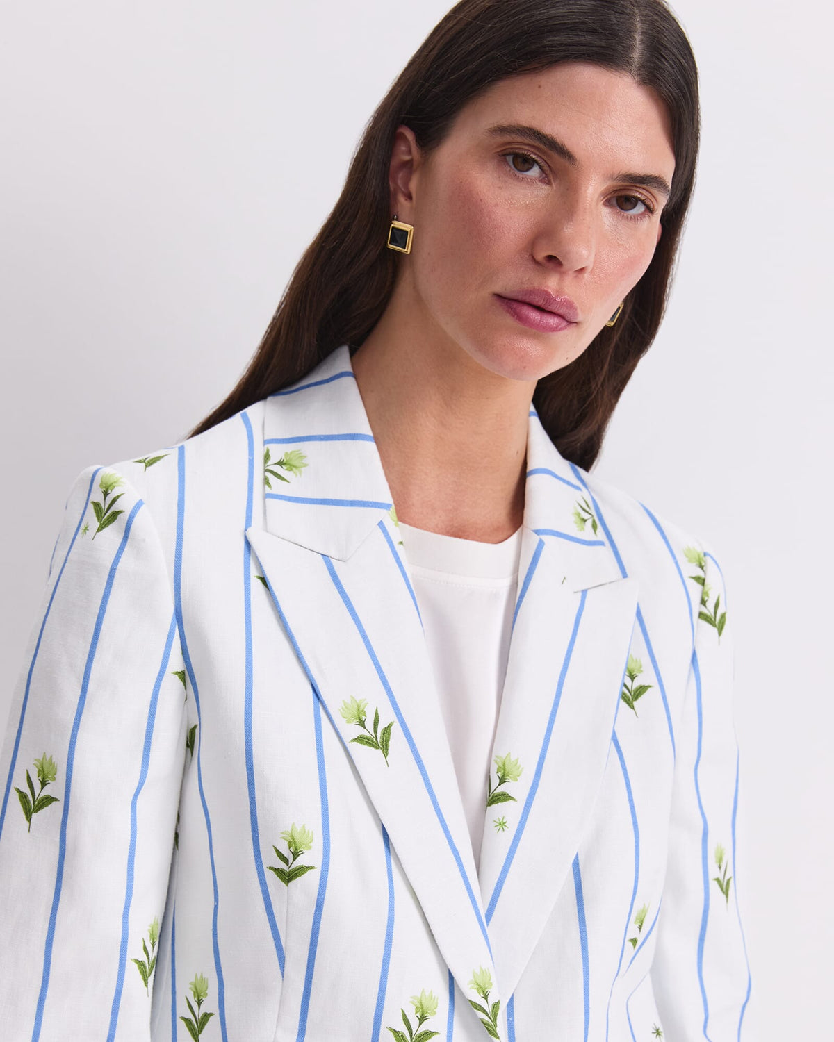 Hampton Stripe Linen Blazer