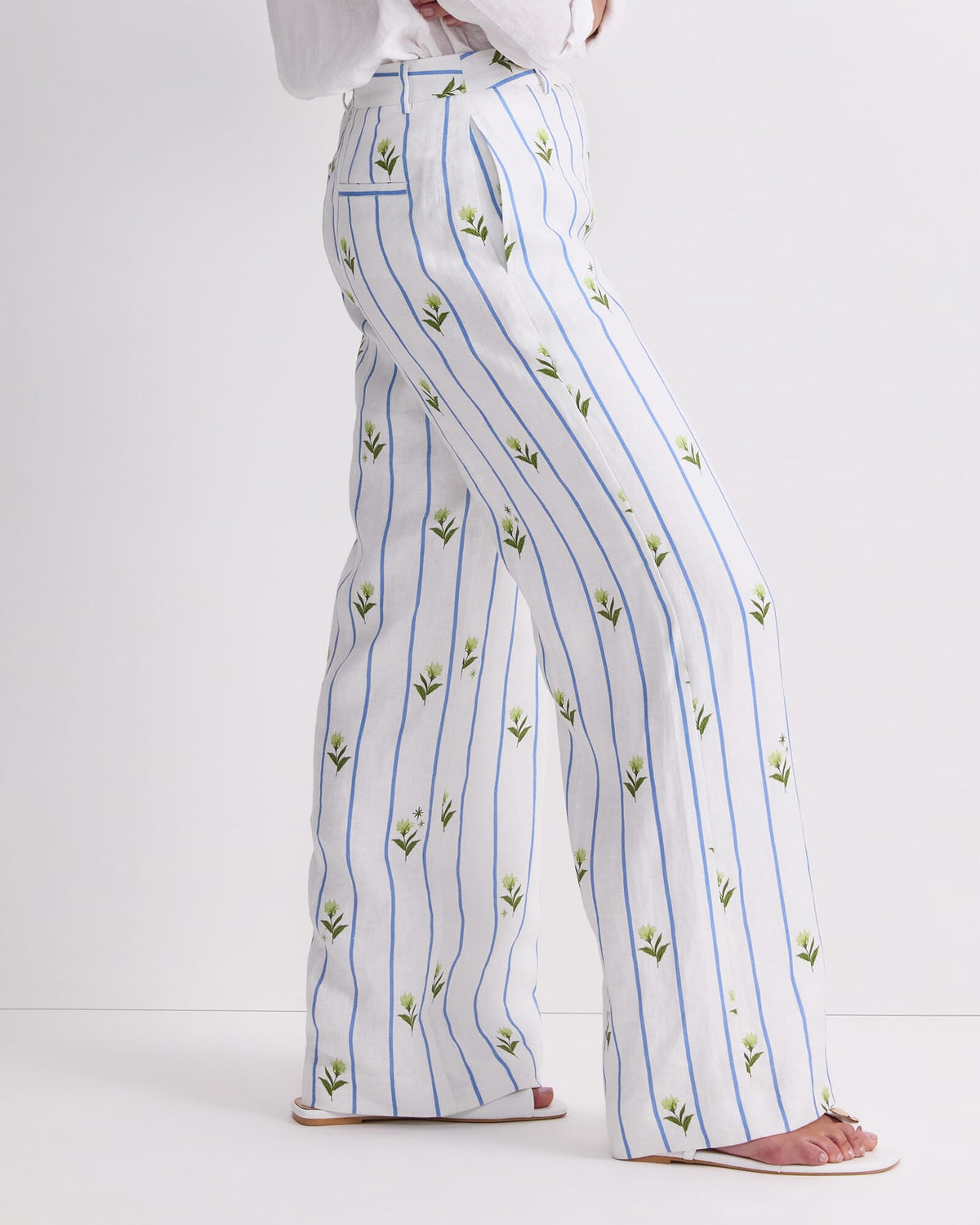 Hampton Stripe Linen Pant