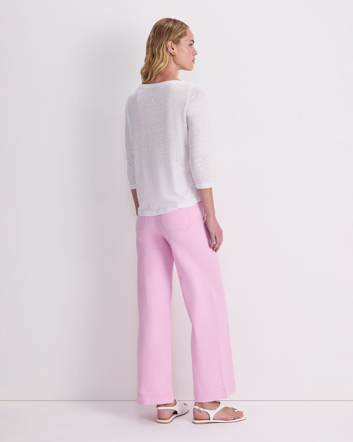 Cecile Foil Linen Top