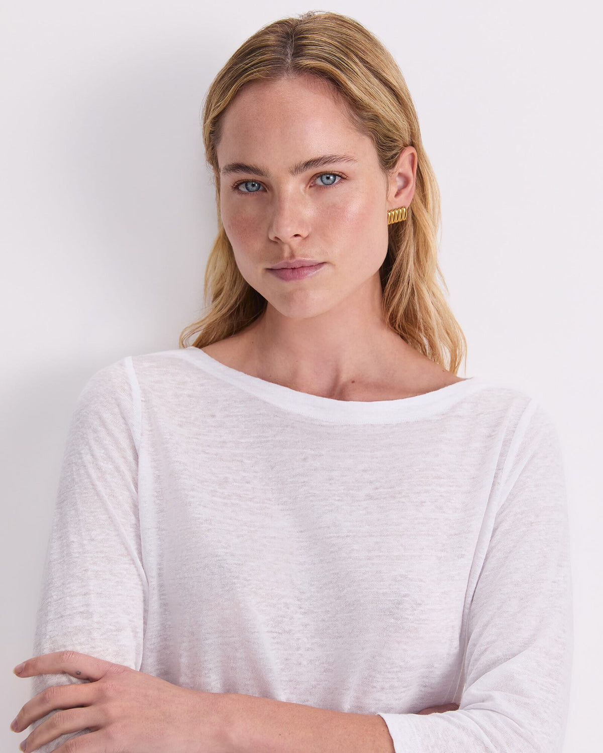 Cecile Folded Linen Top