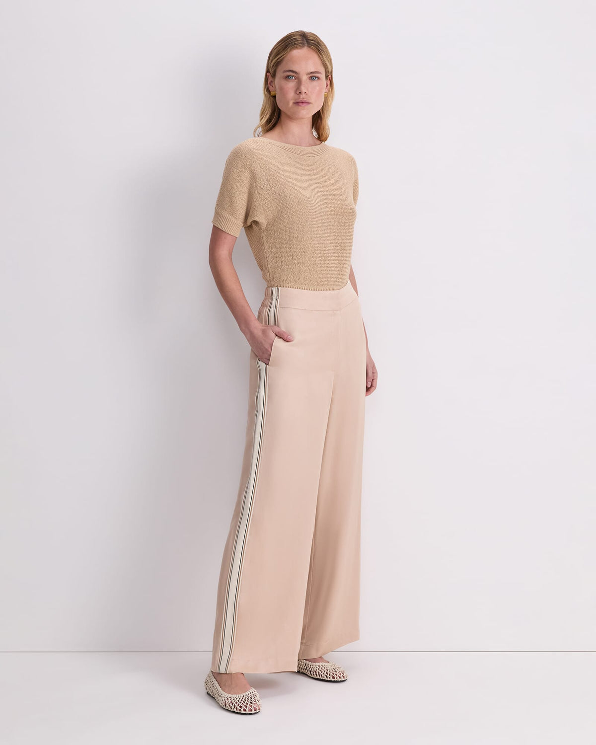 Yara Drape Stripe Pant