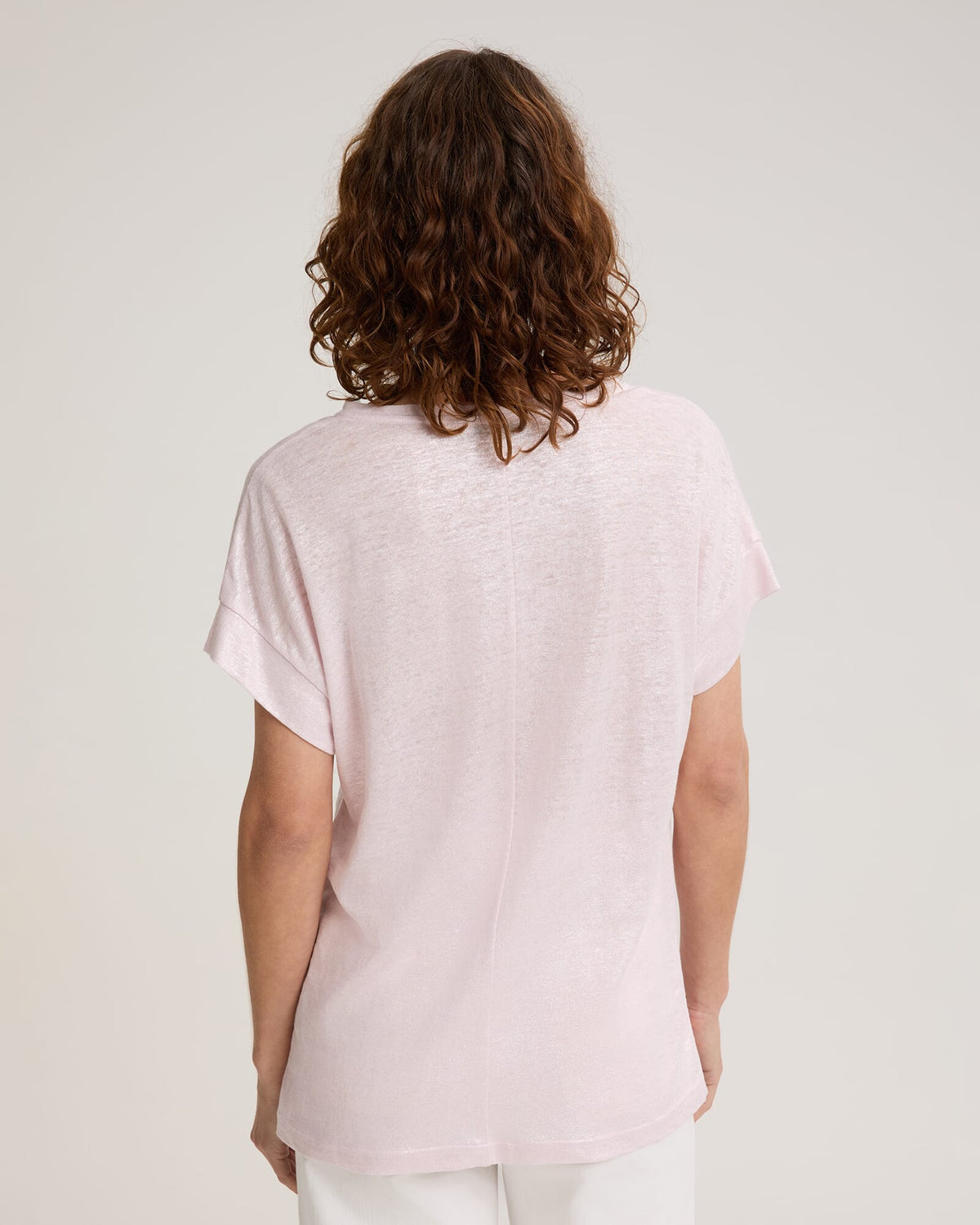 Tonia Foil Linen Tee