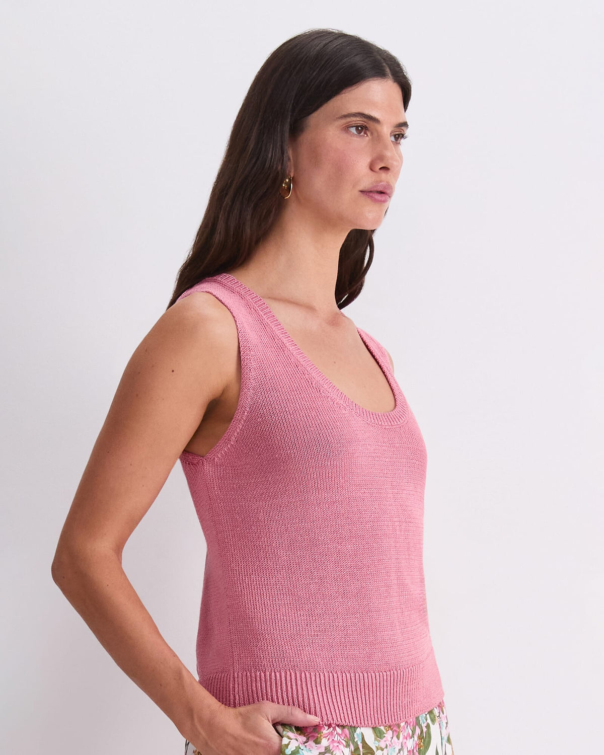 Linen Blend Singlet