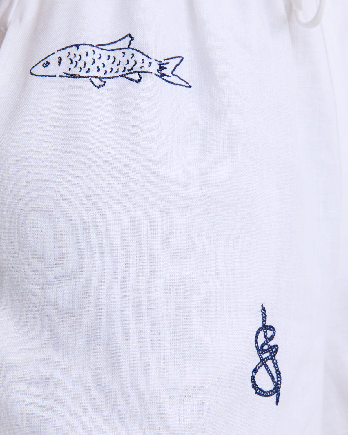 Ariana Embroidered Linen Short