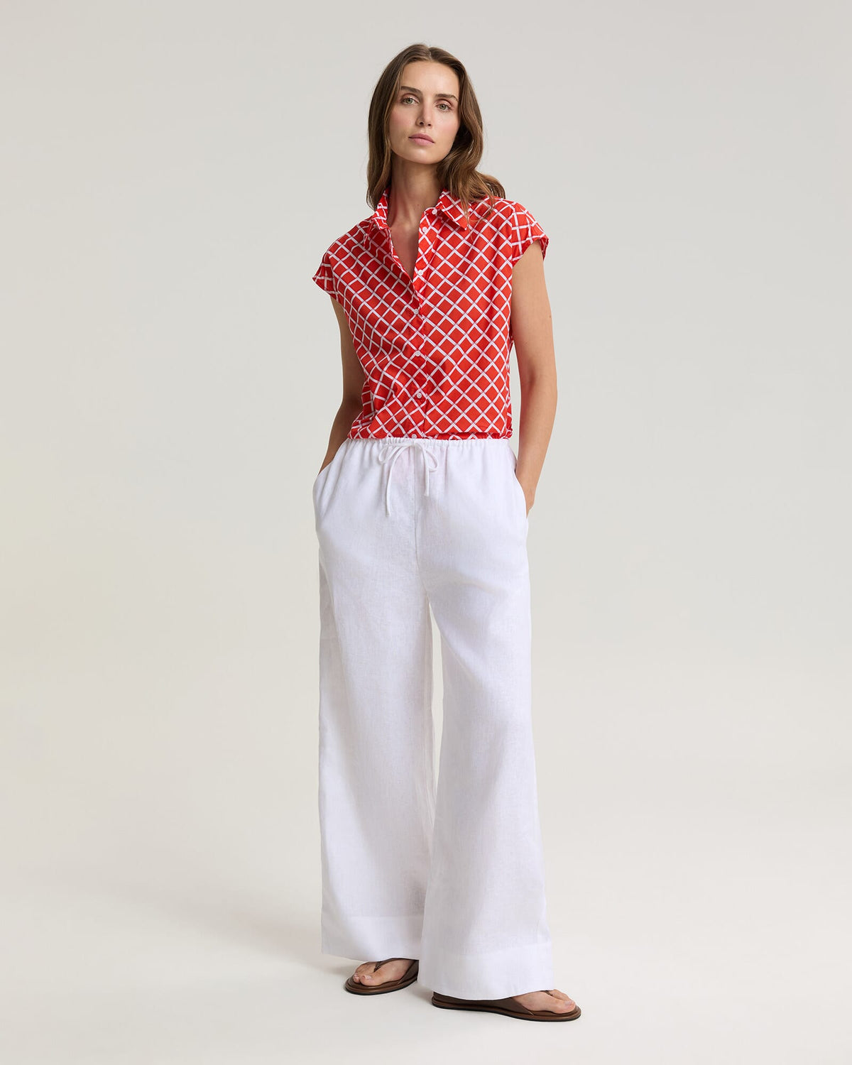 Geo Lily Voile Shirt