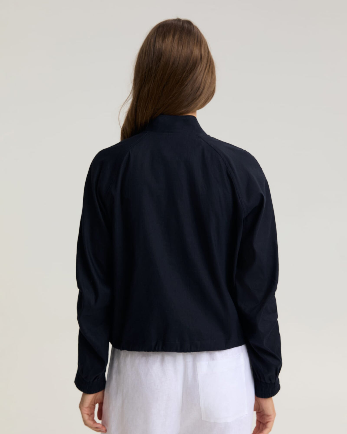 Rosa Linen Bomber Jacket