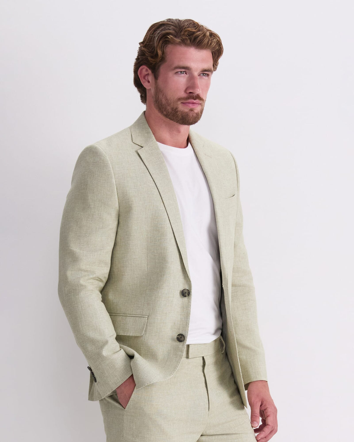 Ridley Linen Blend Suit Jacket