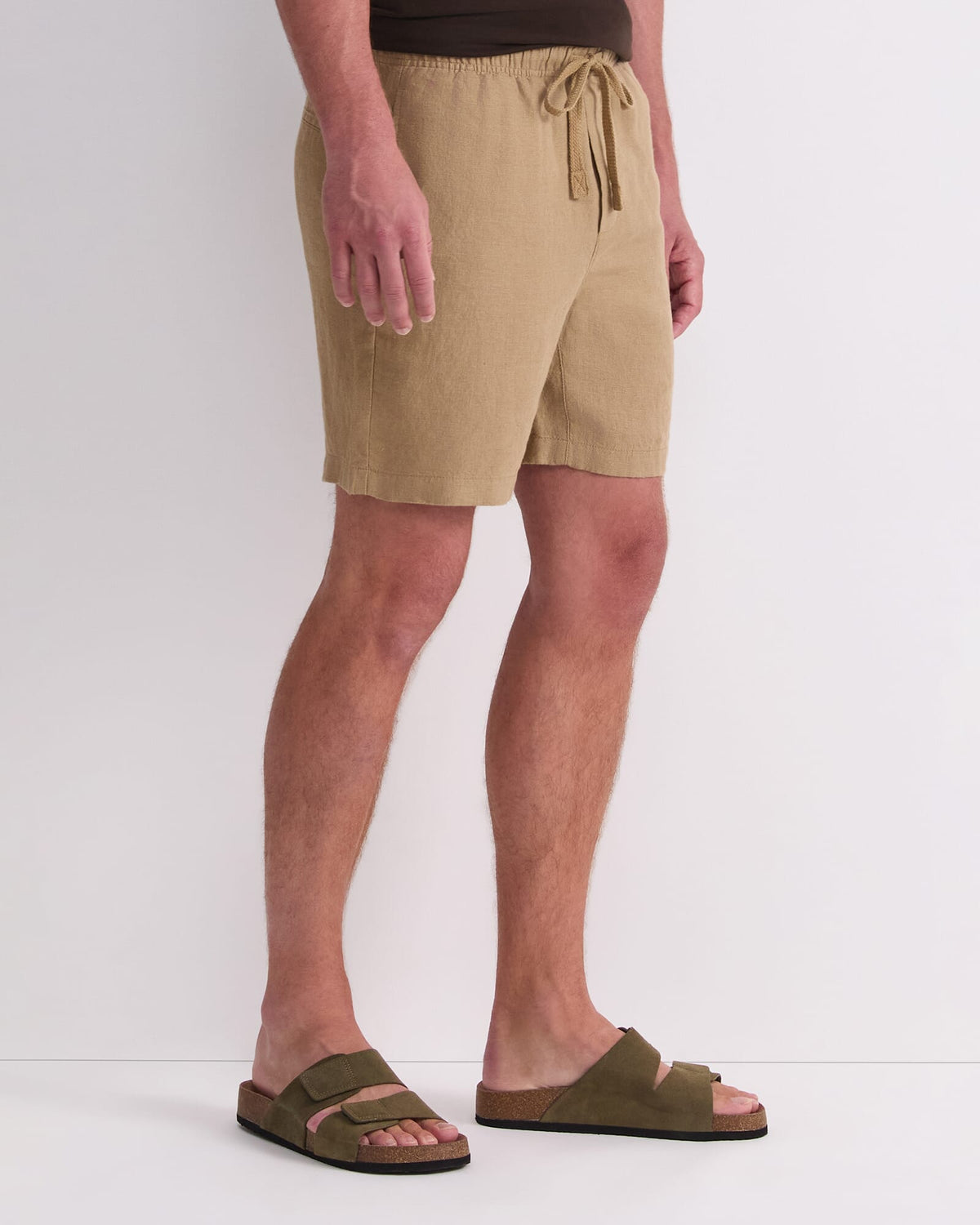 Caffery Yarn-Dyed Linen Short