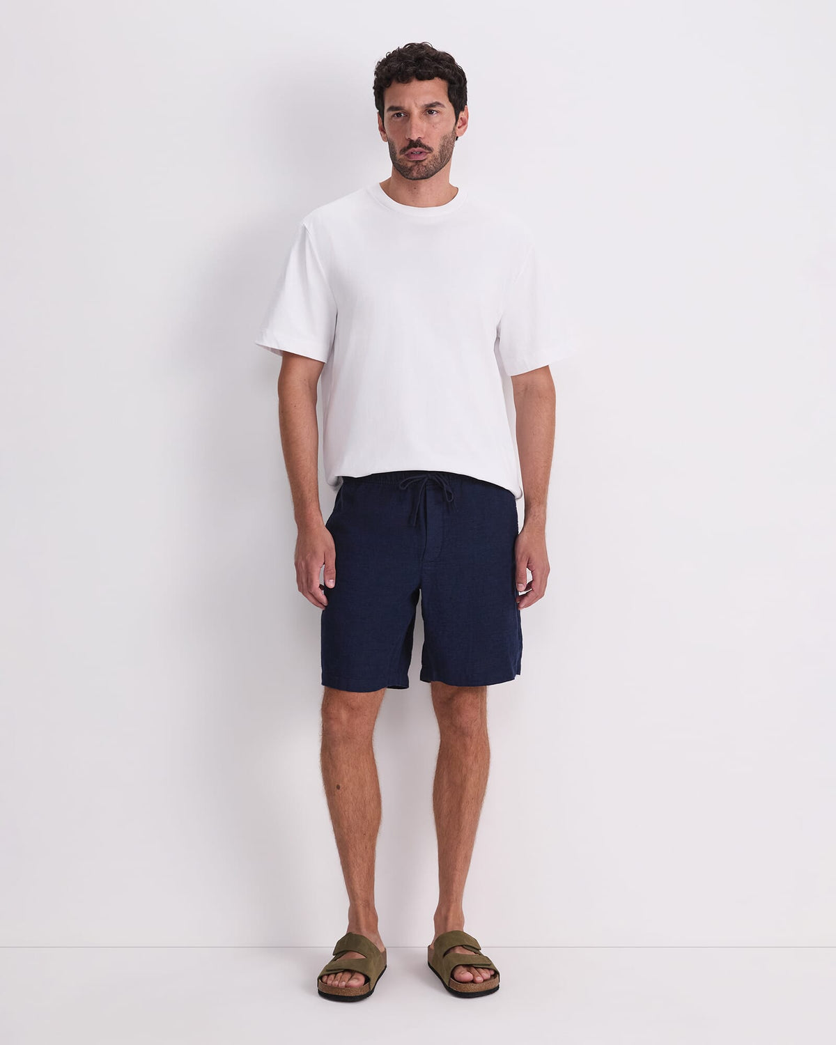 Caffery Yarn-Dyed Linen Short